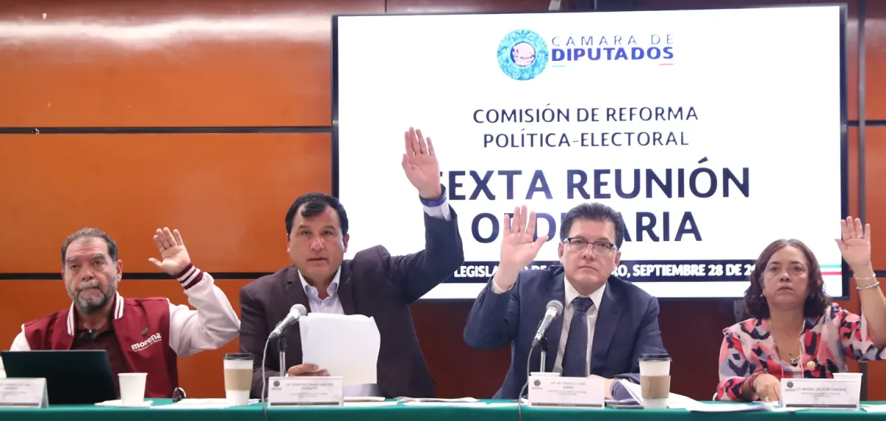 Sesión de la Comisión de Reforma Política-Electoral en la Cámara de Diputados