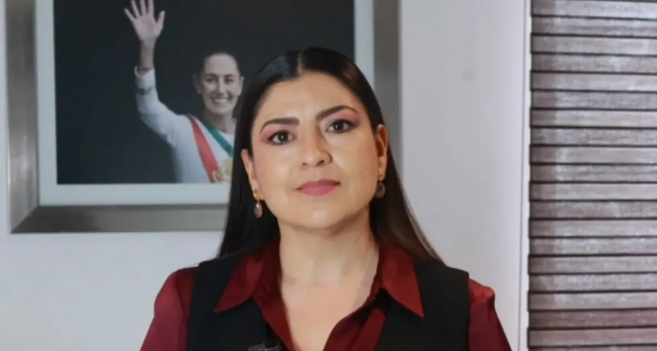 Diputada Claudia Rivera Vivanco durante su intervención en la Cámara de Diputados