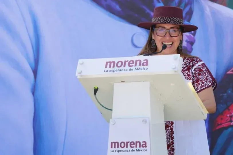 Asamblea de Morena en Ecatepec con asistentes y dirigentes del partido