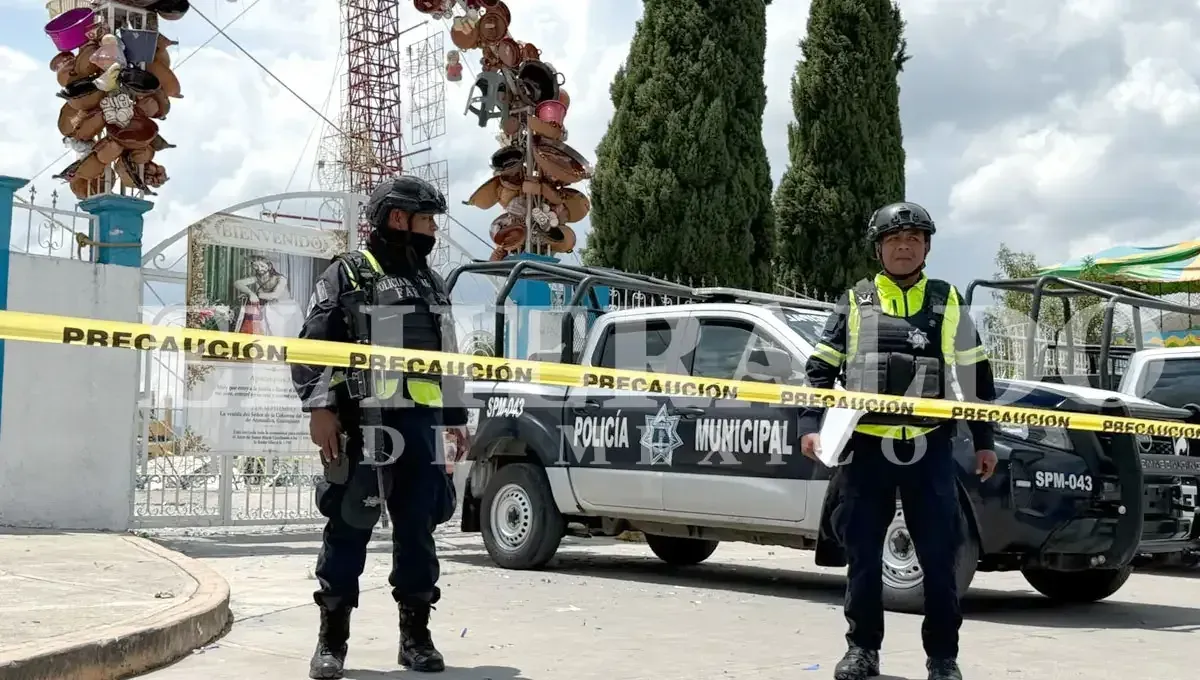 Vista de la zona afectada por la explosión en Temascalcingo