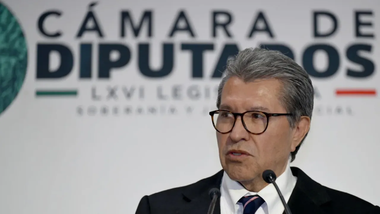 Ricardo Monreal durante conferencia de prensa en San Lázaro