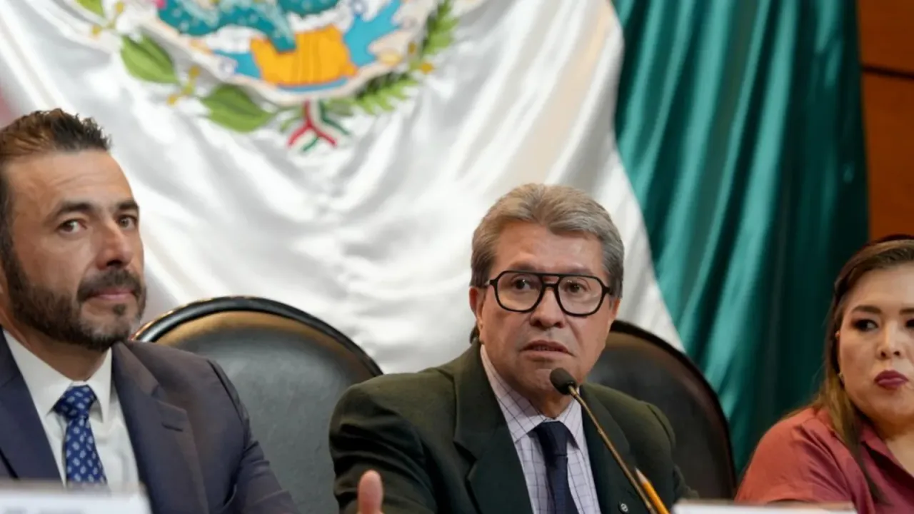 Ricardo Monreal durante una entrevista en el Palacio Legislativo de San Lázaro