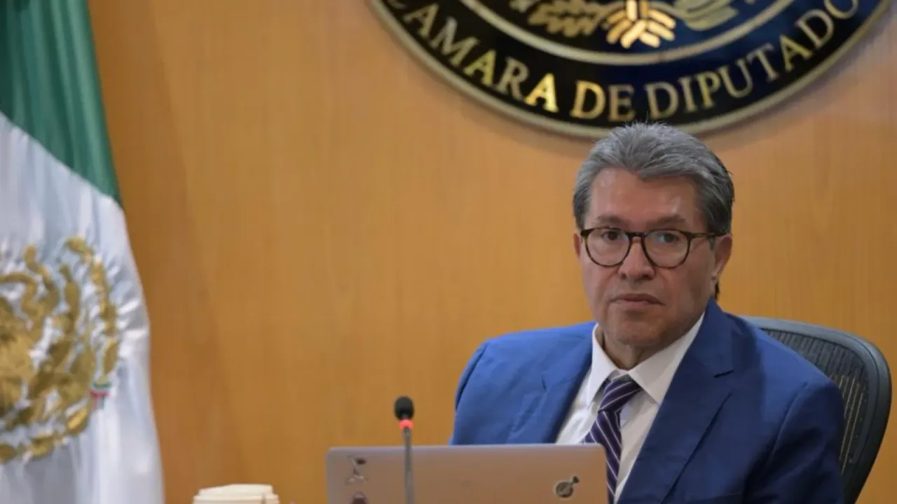 Ricardo Monreal durante su intervención en la Cámara de Diputados