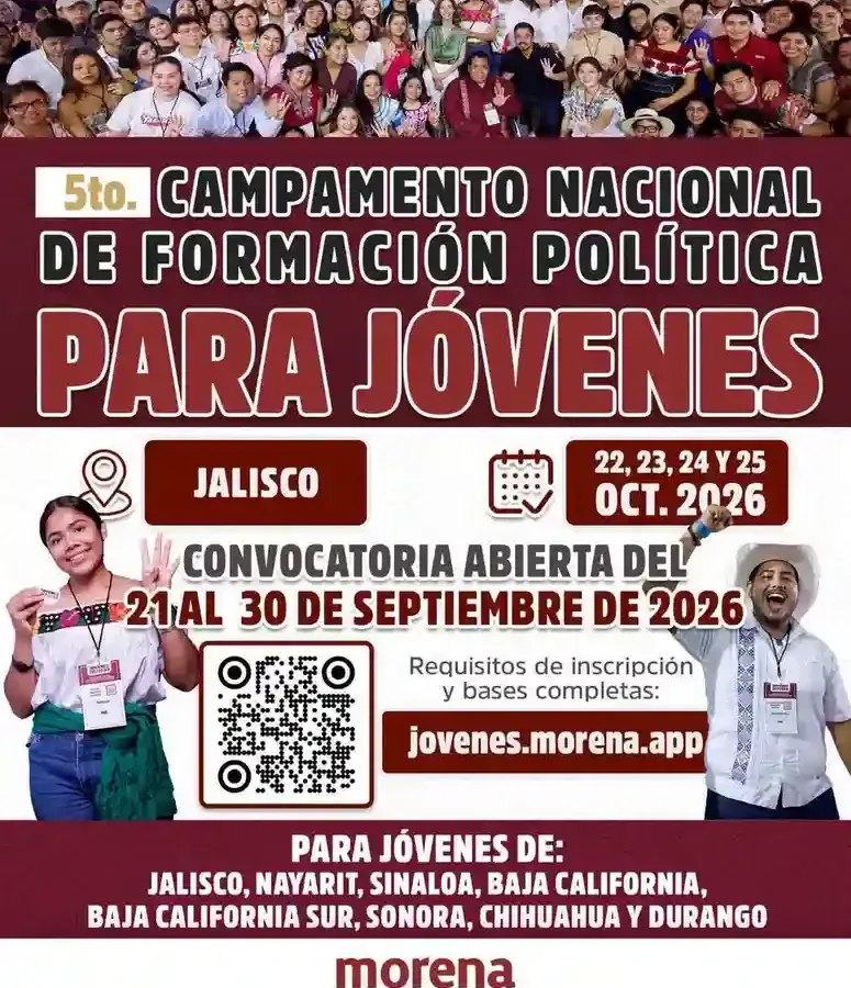 Jóvenes reunidos en una actividad de formación política