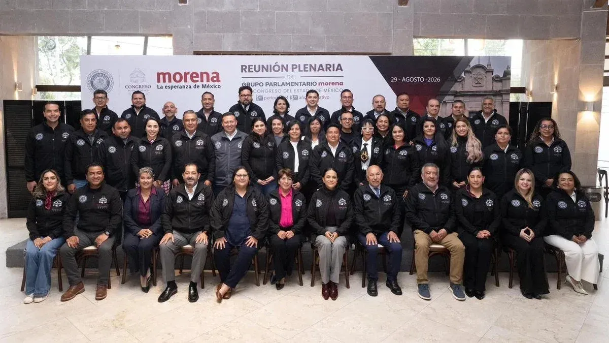 Dirigentes de Morena en plenaria estatal en el Estado de México