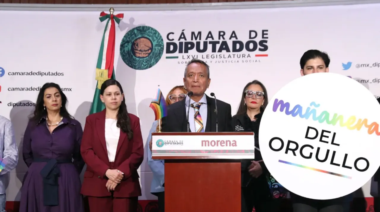 Conferencia de prensa del diputado Jaime López Vela sobre agenda de diversidad