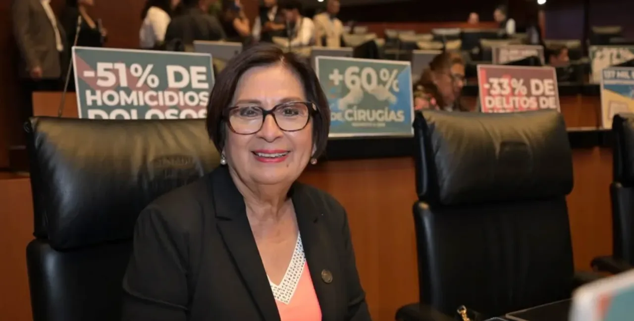 Diputada Margarita Corro durante su intervención en la Comisión Permanente