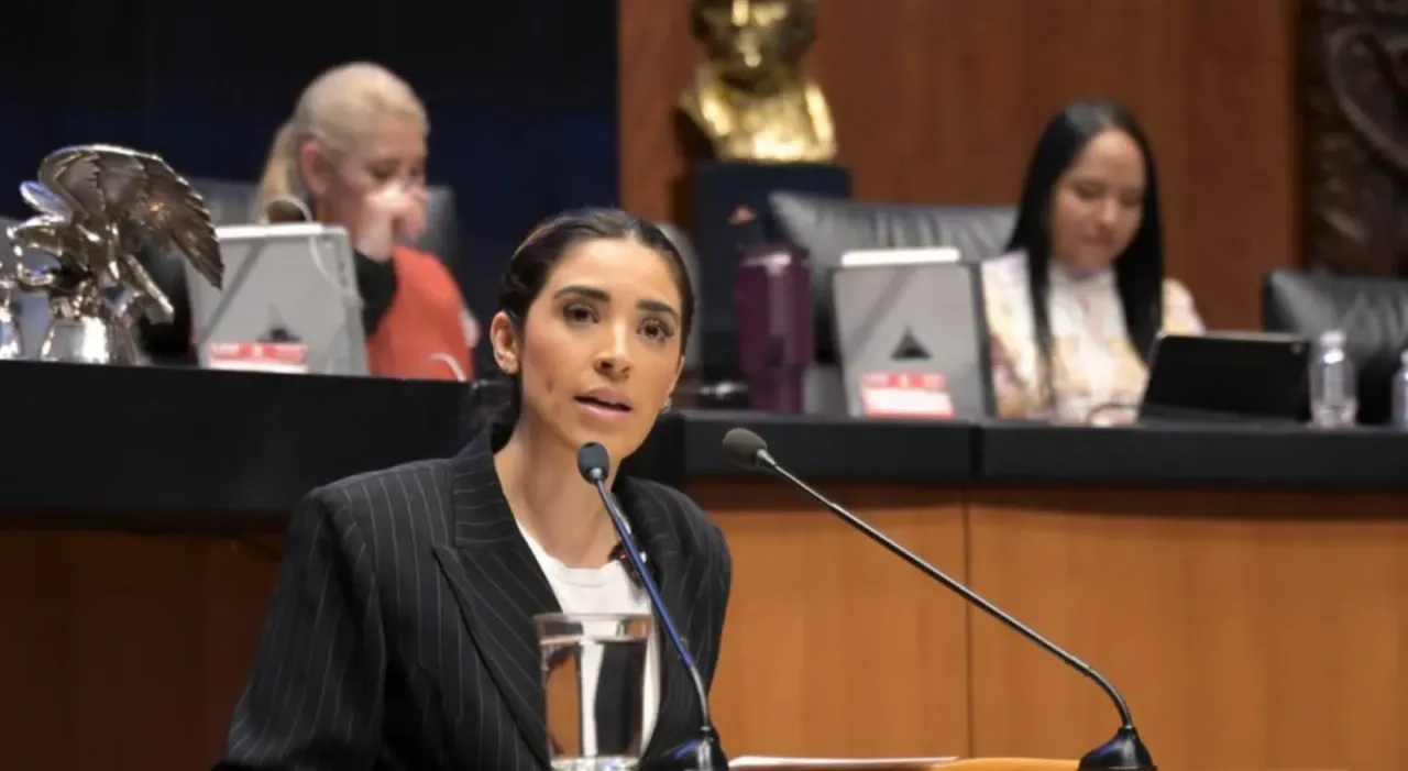 Diputada María Teresa Ealy durante su intervención en la Comisión Permanente