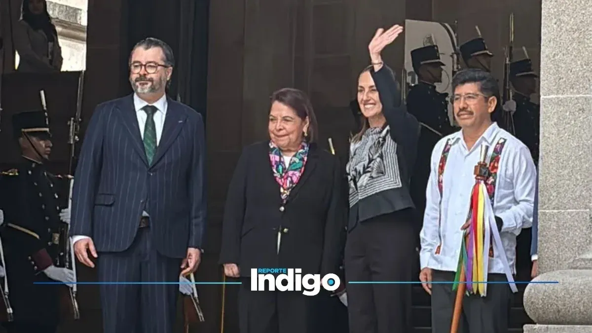 La presidenta Sheinbaum y el ministro presidente Aguilar Ortiz en la SCJN