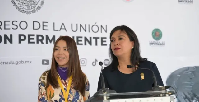 Diputada Alma Rosa de la Vega durante sesión legislativa