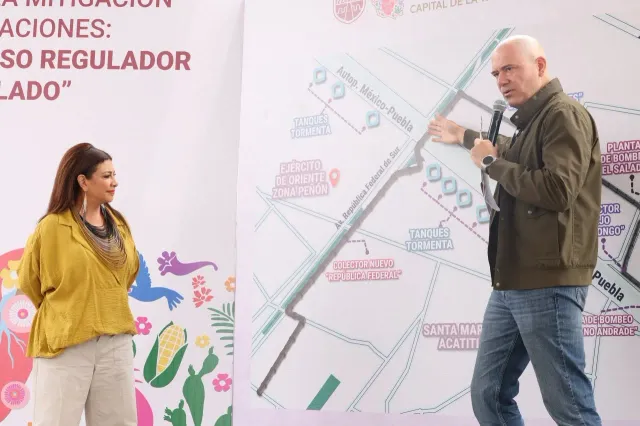 Jefa de Gobierno supervisa obras hidráulicas en Iztapalapa
