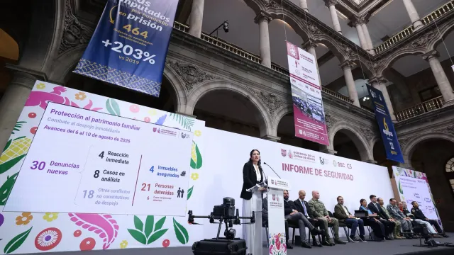 Conferencia de prensa sobre seguridad en la Ciudad de México
