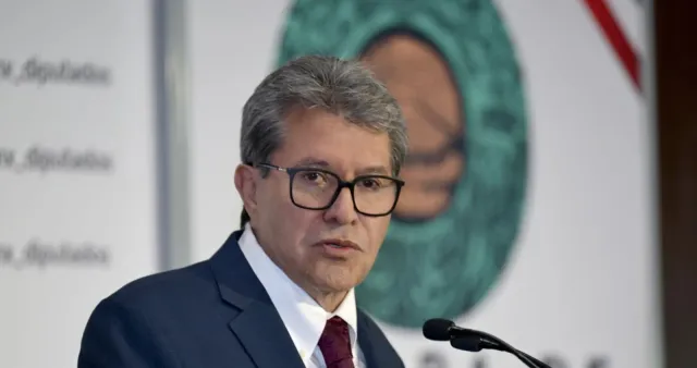 Ricardo Monreal durante su mensaje sobre la agenda legislativa