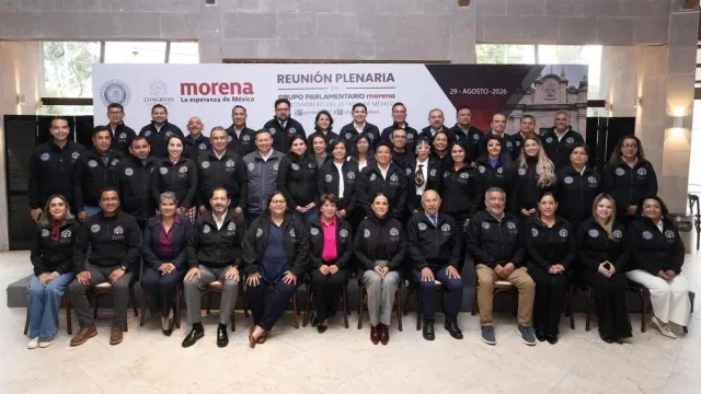 Dirigentes de Morena en plenaria estatal en el Estado de México