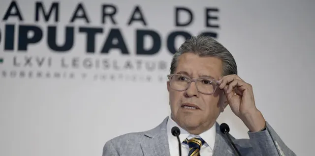 Ricardo Monreal durante conferencia de prensa en el Palacio Legislativo