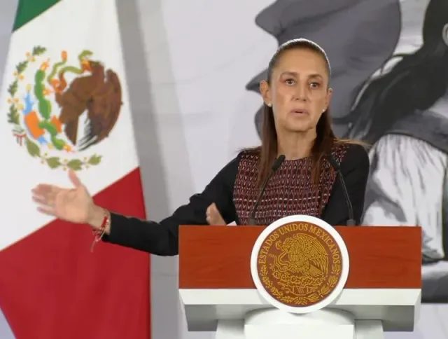 Claudia Sheinbaum durante una conferencia de prensa