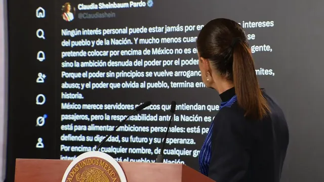 Conferencia matutina de la presidenta Sheinbaum en Palacio Nacional