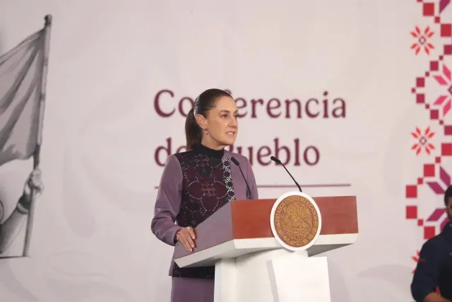 Claudia Sheinbaum durante su conferencia matutina